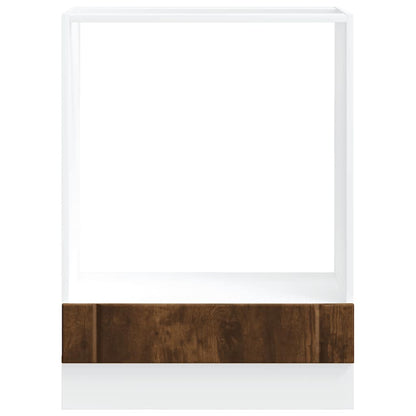 vidaXL Oven Cabinet "Lucca" Smoked Oak Engineered Wood