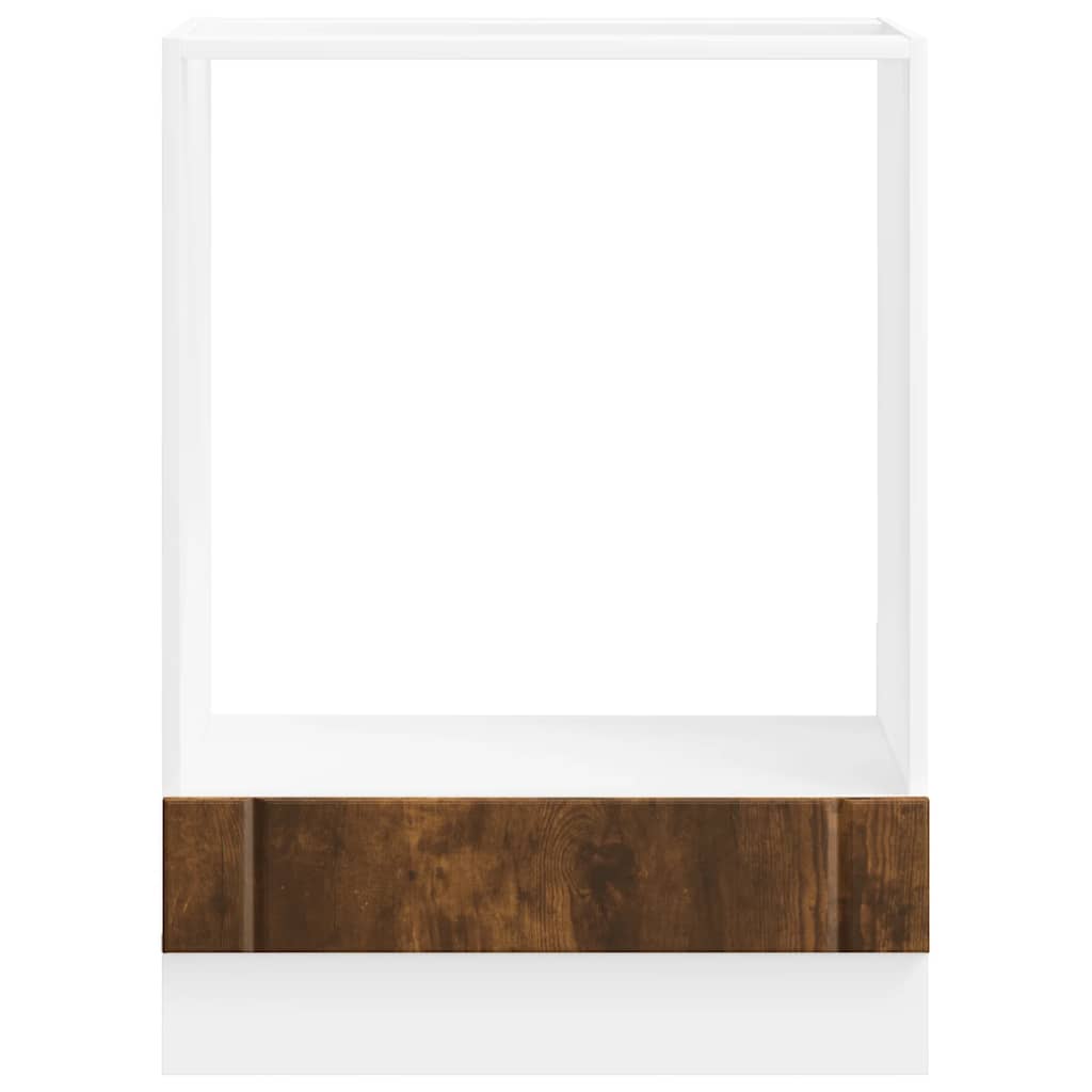 vidaXL Oven Cabinet "Lucca" Smoked Oak Engineered Wood