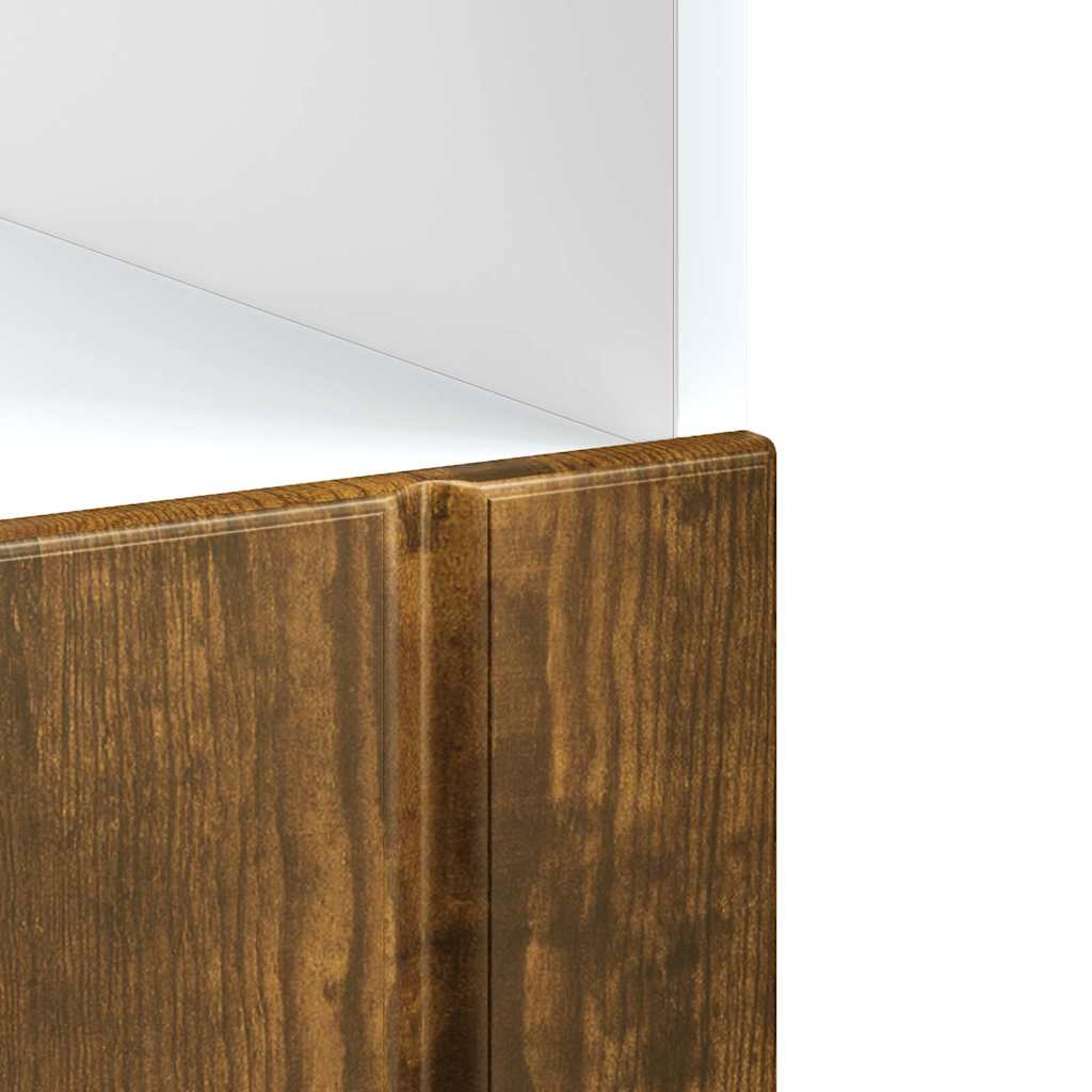 vidaXL Oven Cabinet "Lucca" Smoked Oak Engineered Wood