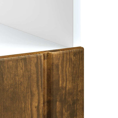 vidaXL Oven Cabinet "Lucca" Smoked Oak Engineered Wood