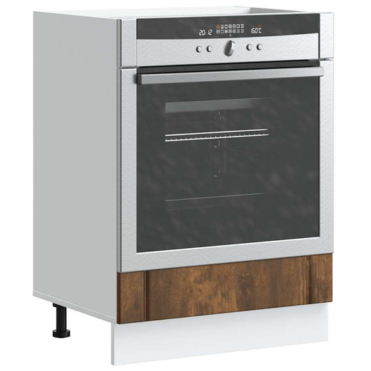 vidaXL Oven Cabinet "Lucca" Smoked Oak Engineered Wood