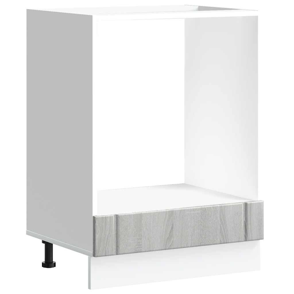 vidaXL Oven Cabinet "Lucca" Grey Sonoma Engineered Wood