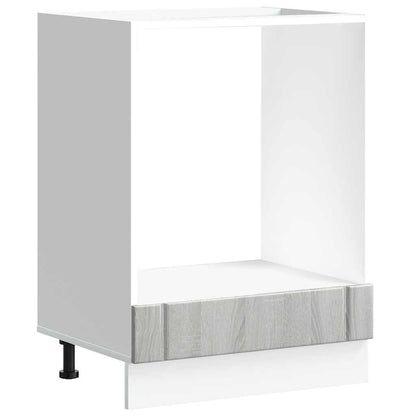 vidaXL Oven Cabinet "Lucca" Grey Sonoma Engineered Wood