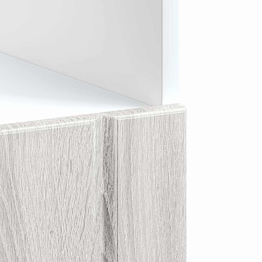vidaXL Oven Cabinet "Lucca" Grey Sonoma Engineered Wood