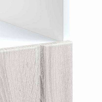 vidaXL Oven Cabinet "Lucca" Grey Sonoma Engineered Wood