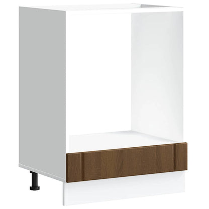 vidaXL Oven Cabinet "Lucca" Brown Oak Engineered Wood