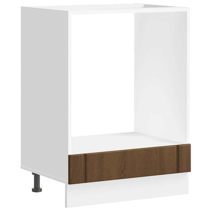 vidaXL Oven Cabinet "Lucca" Brown Oak Engineered Wood