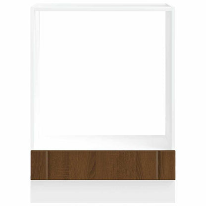 vidaXL Oven Cabinet "Lucca" Brown Oak Engineered Wood