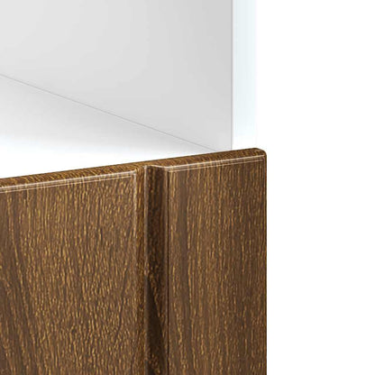 vidaXL Oven Cabinet "Lucca" Brown Oak Engineered Wood