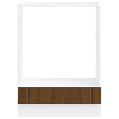 vidaXL Oven Cabinet "Lucca" Brown Oak Engineered Wood
