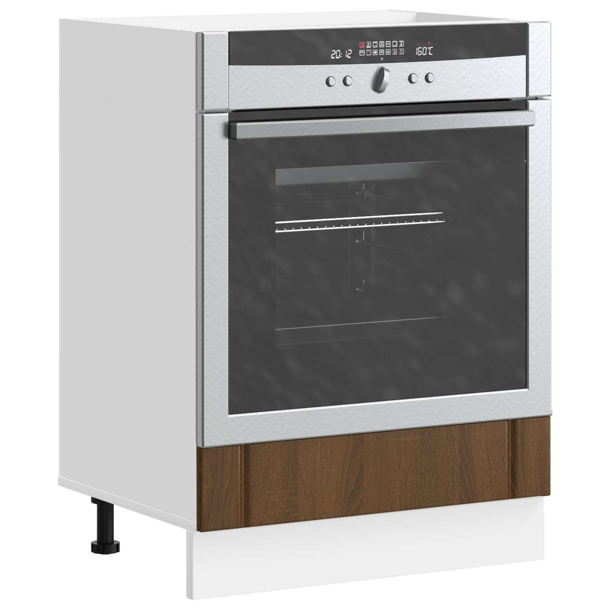 vidaXL Oven Cabinet "Lucca" Brown Oak Engineered Wood