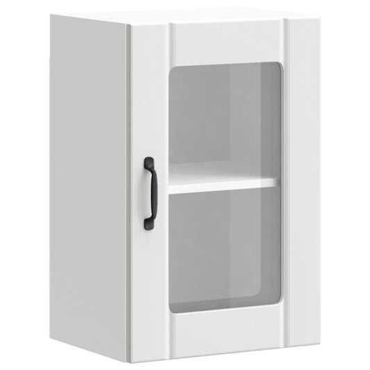 vidaXL Kitchen Wall Cabinet with Glass Door "Lucca" White