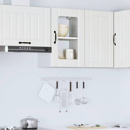 vidaXL Kitchen Wall Cabinet with Glass Door "Lucca" White