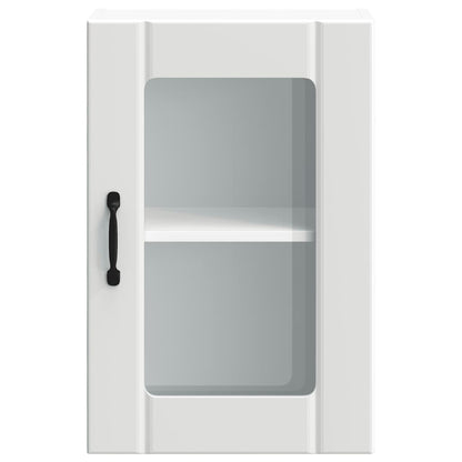 vidaXL Kitchen Wall Cabinet with Glass Door "Lucca" White