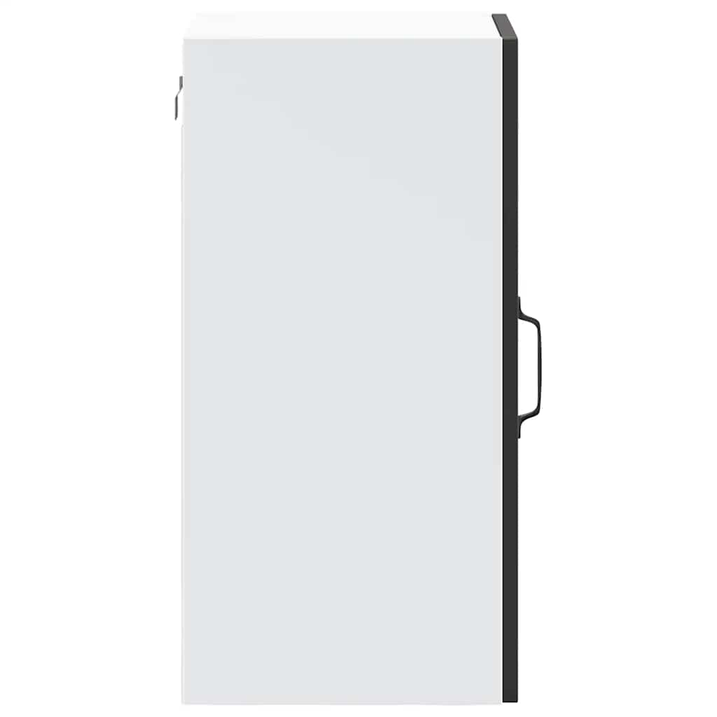 vidaXL Kitchen Wall Cabinet with Glass Door "Lucca" Black
