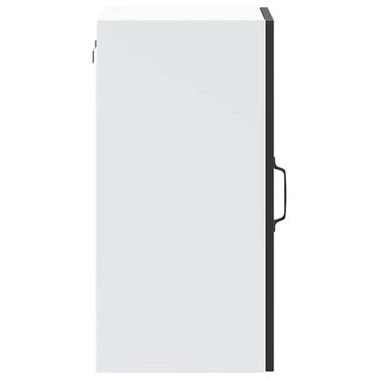 vidaXL Kitchen Wall Cabinet with Glass Door "Lucca" Black