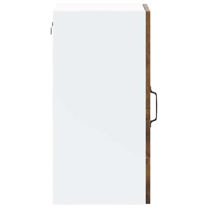 vidaXL Kitchen Wall Cabinet with Glass Door "Lucca" Smoked Oak