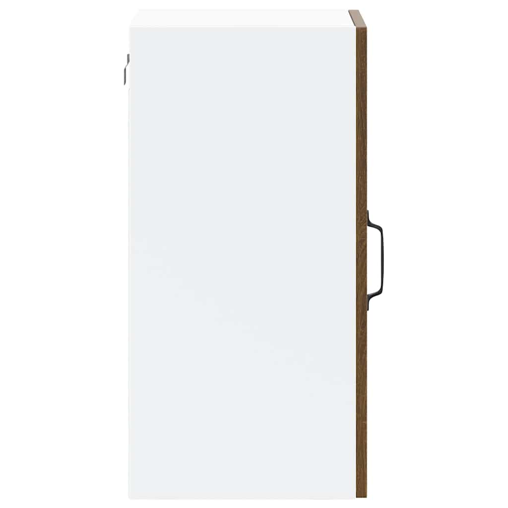 vidaXL Kitchen Wall Cabinet with Glass Door "Lucca" Brown Oak