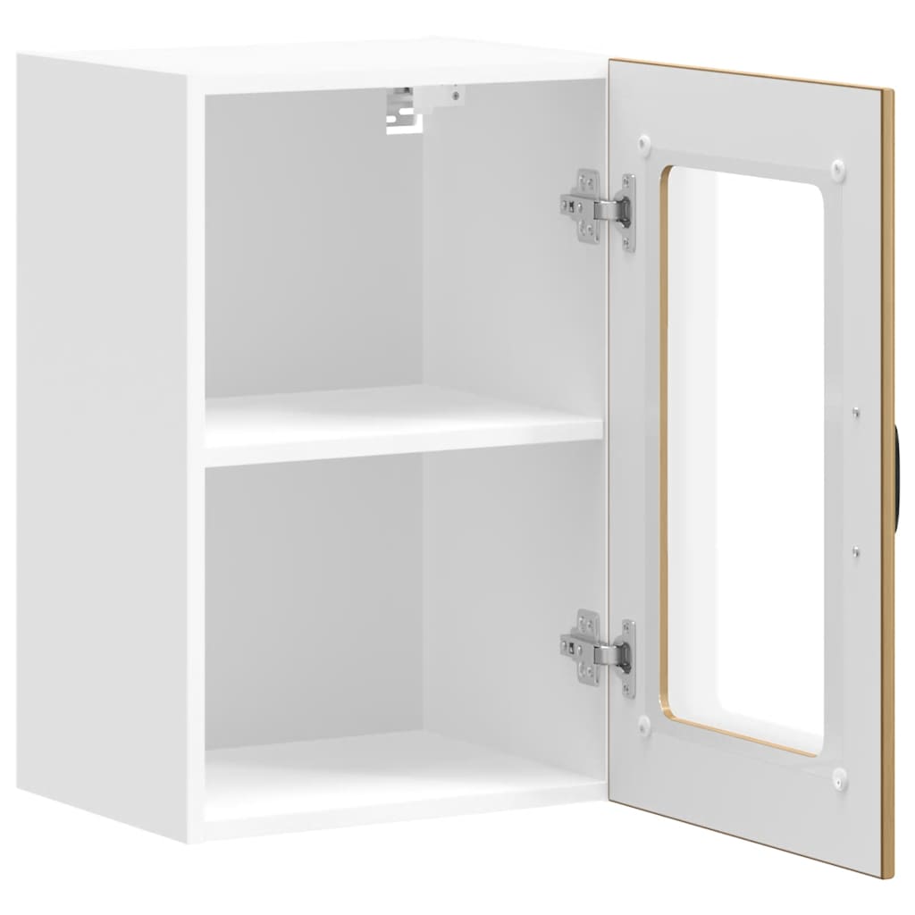 vidaXL Kitchen Wall Cabinet with Glass Door "Lucca" Artisan Oak