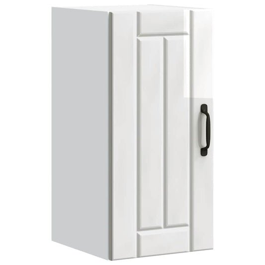 vidaXL Kitchen Wall Cabinet "Lucca" High Gloss White Engineered Wood