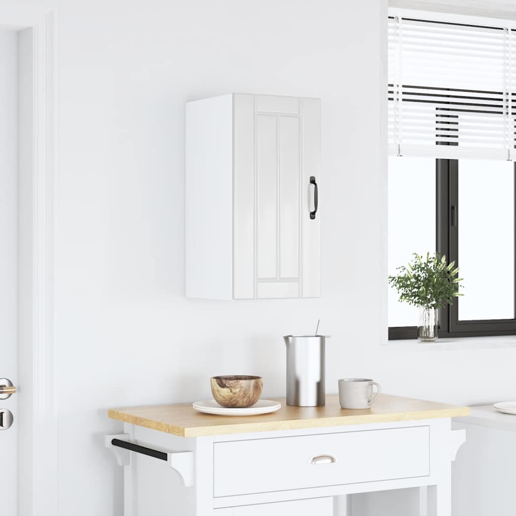 vidaXL Kitchen Wall Cabinet "Lucca" High Gloss White Engineered Wood