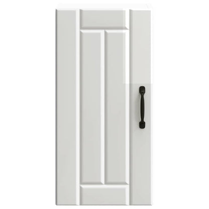 vidaXL Kitchen Wall Cabinet "Lucca" High Gloss White Engineered Wood