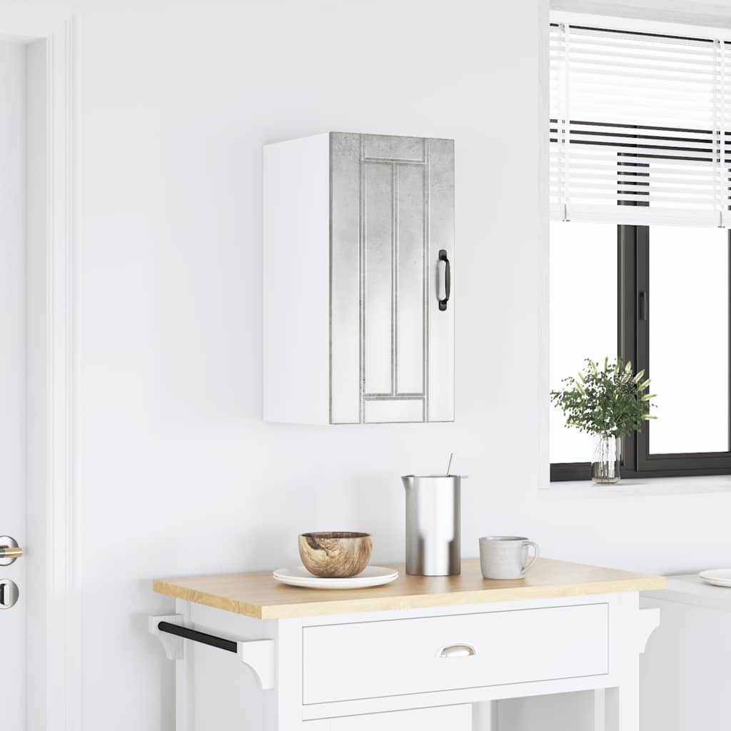 vidaXL Kitchen Wall Cabinet "Lucca" Concrete Grey Engineered Wood