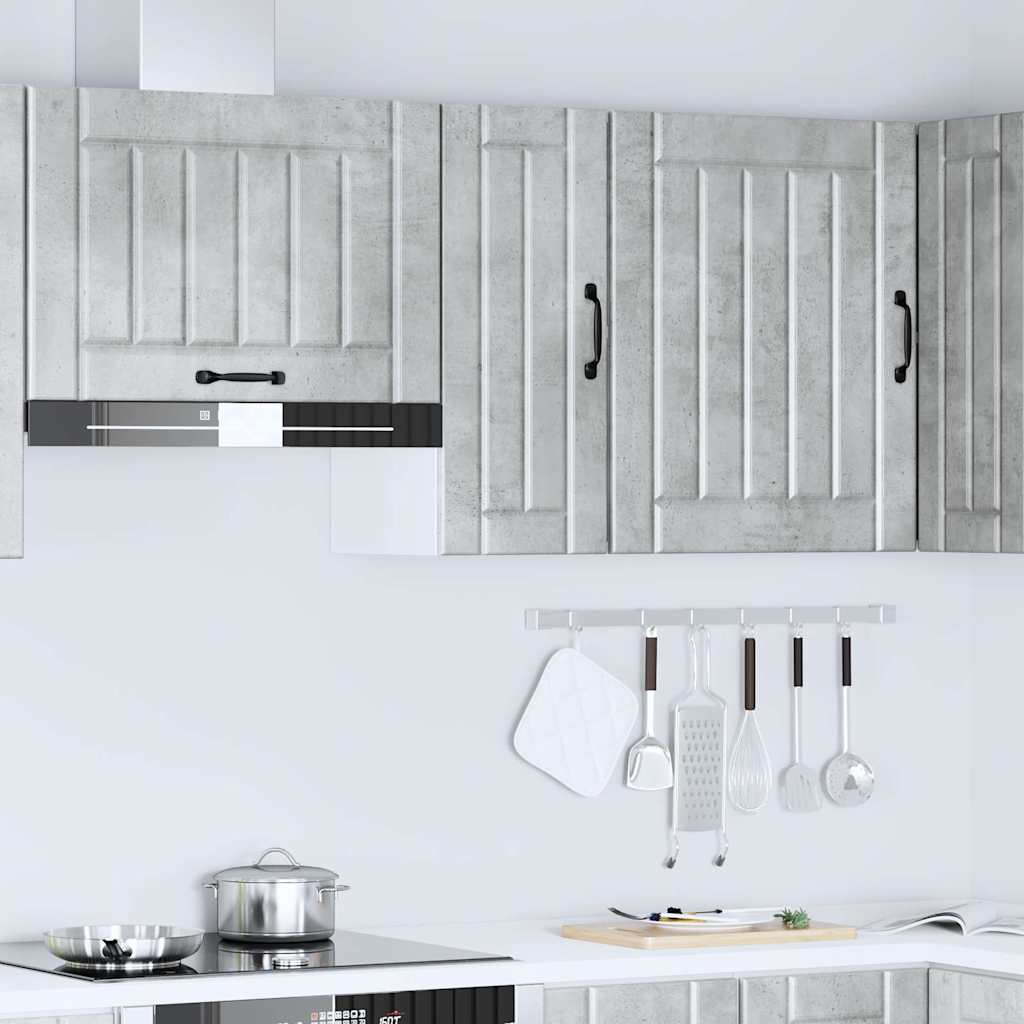 vidaXL Kitchen Wall Cabinet Lucca Concrete Grey Engineered Wood
