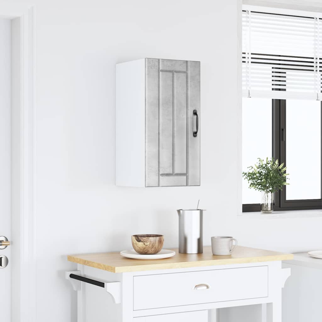 vidaXL Kitchen Wall Cabinet Lucca Concrete Grey Engineered Wood