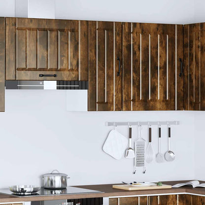 vidaXL Kitchen Wall Cabinet "Lucca" Smoked Oak Engineered Wood