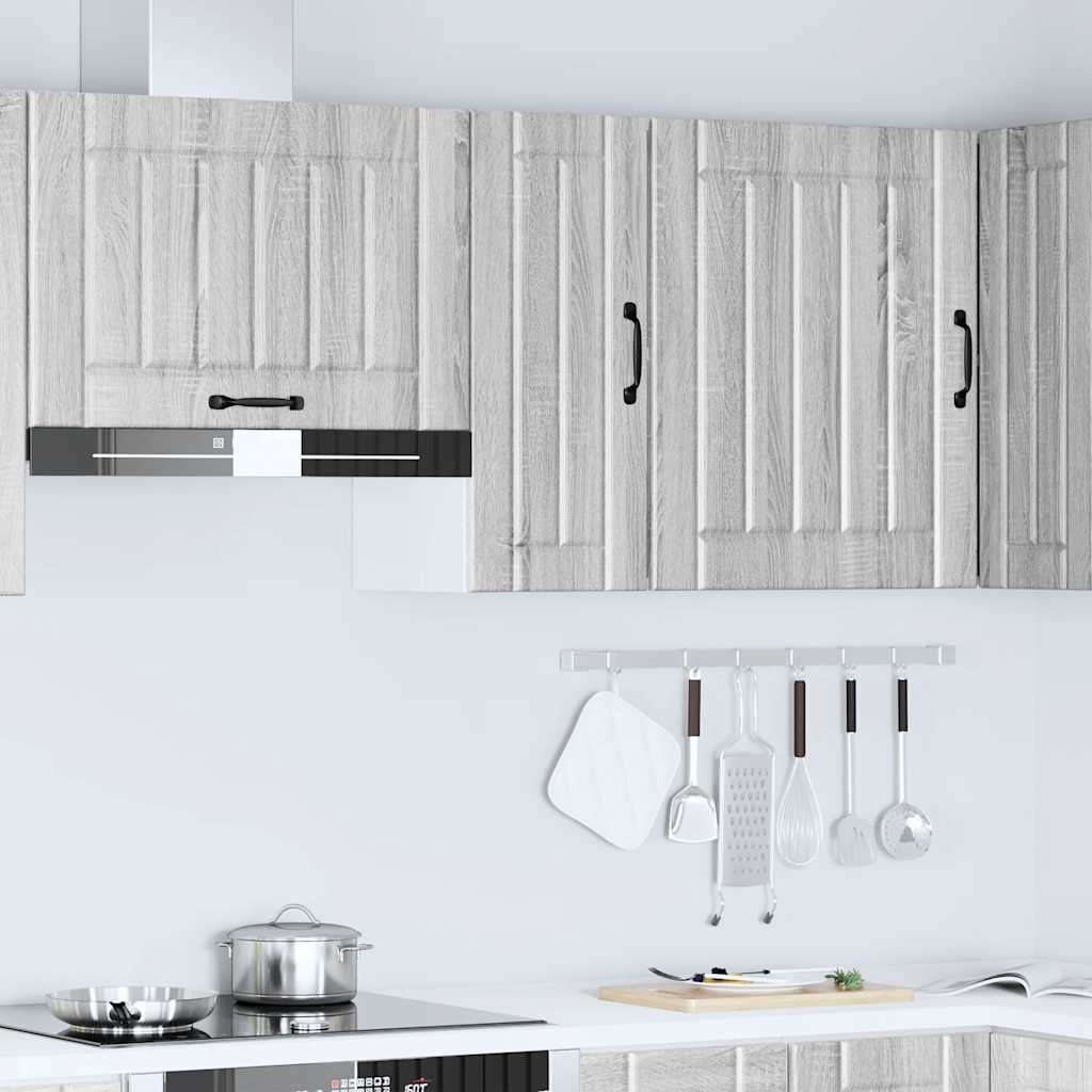 vidaXL Kitchen Wall Cabinet "Lucca" Grey Sonoma Engineered Wood