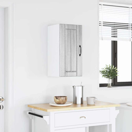 vidaXL Kitchen Wall Cabinet "Lucca" Grey Sonoma Engineered Wood