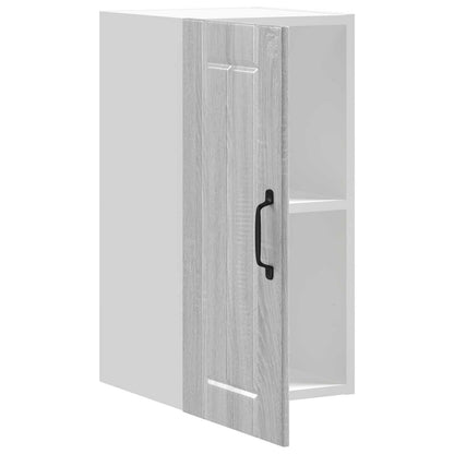vidaXL Kitchen Wall Cabinet "Lucca" Grey Sonoma Engineered Wood