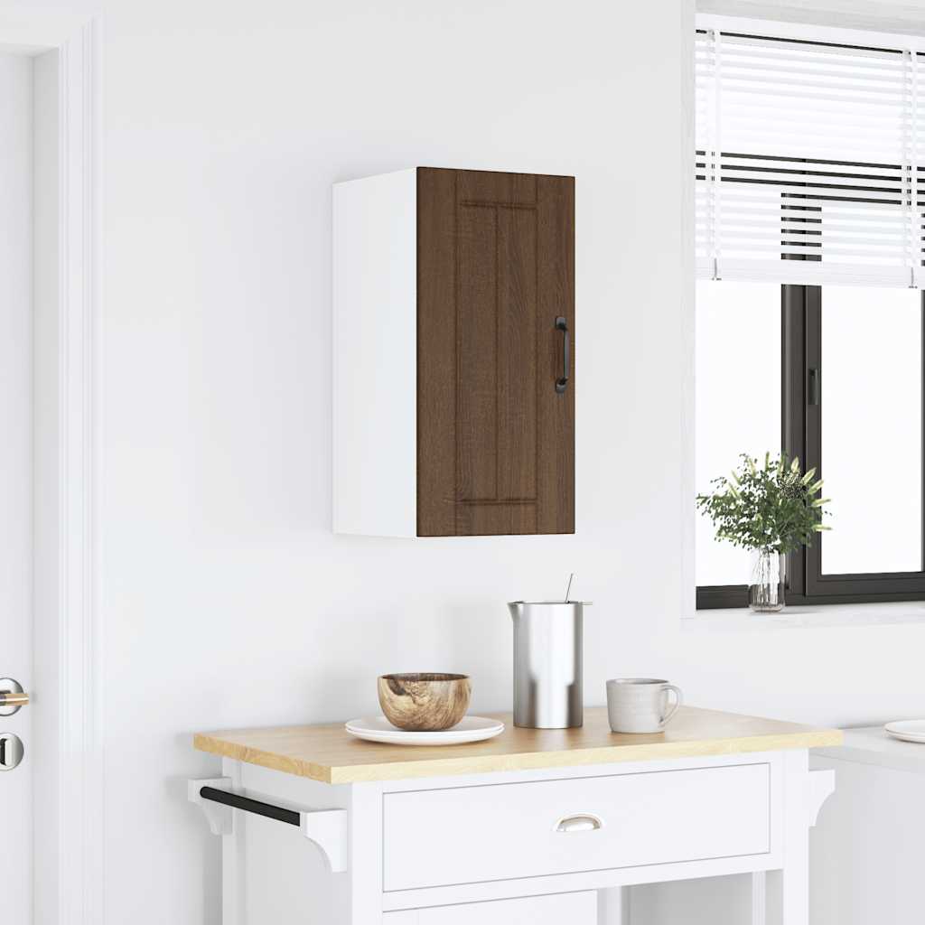 vidaXL Kitchen Wall Cabinet "Lucca" Brown Oak Engineered Wood