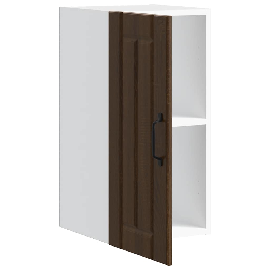 vidaXL Kitchen Wall Cabinet "Lucca" Brown Oak Engineered Wood