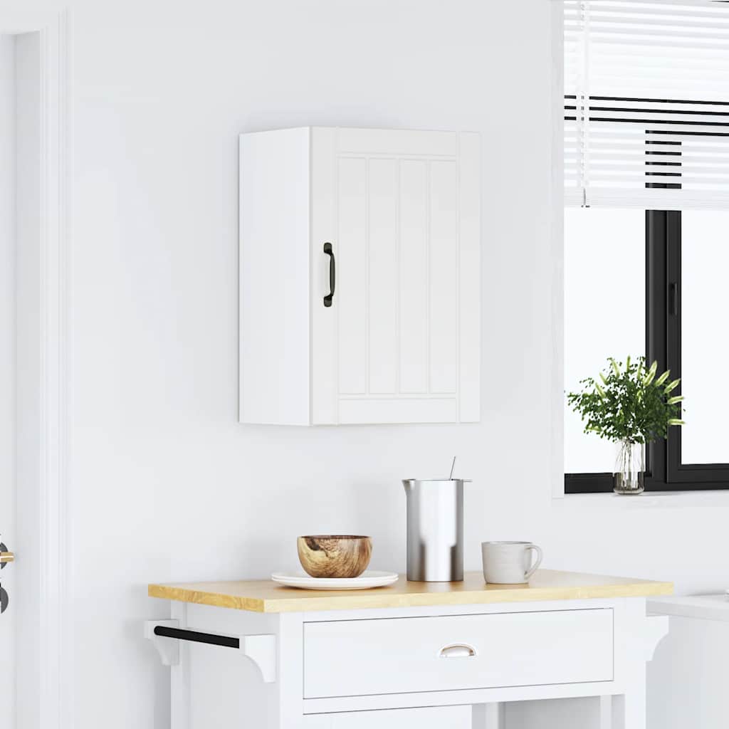 vidaXL Kitchen Wall Cabinet "Lucca" White Engineered Wood