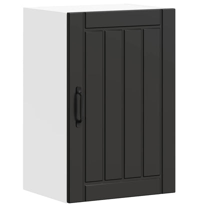 vidaXL Kitchen Wall Cabinet Lucca Black Engineered Wood