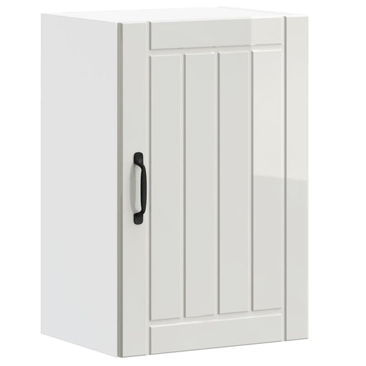 vidaXL Kitchen Wall Cabinet "Lucca" High Gloss White Engineered Wood