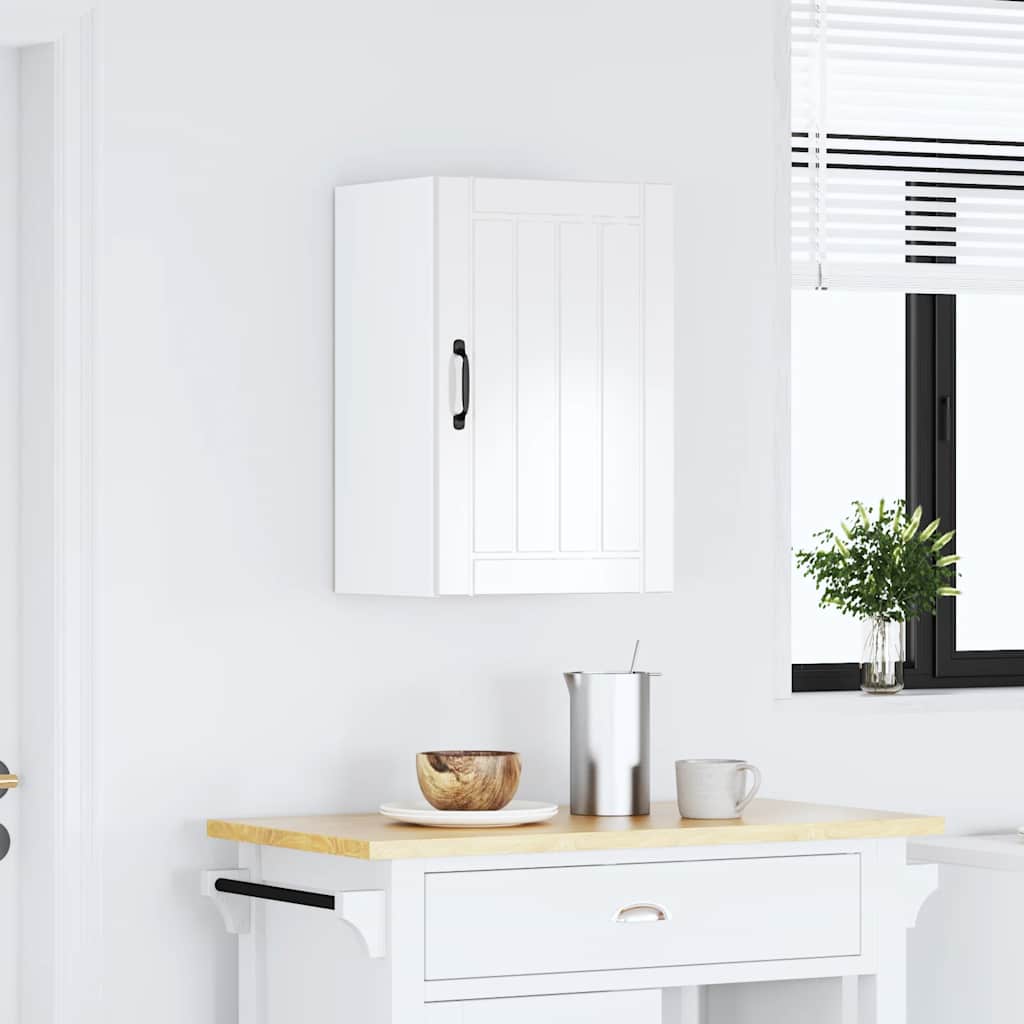 vidaXL Kitchen Wall Cabinet Lucca High Gloss White Engineered Wood