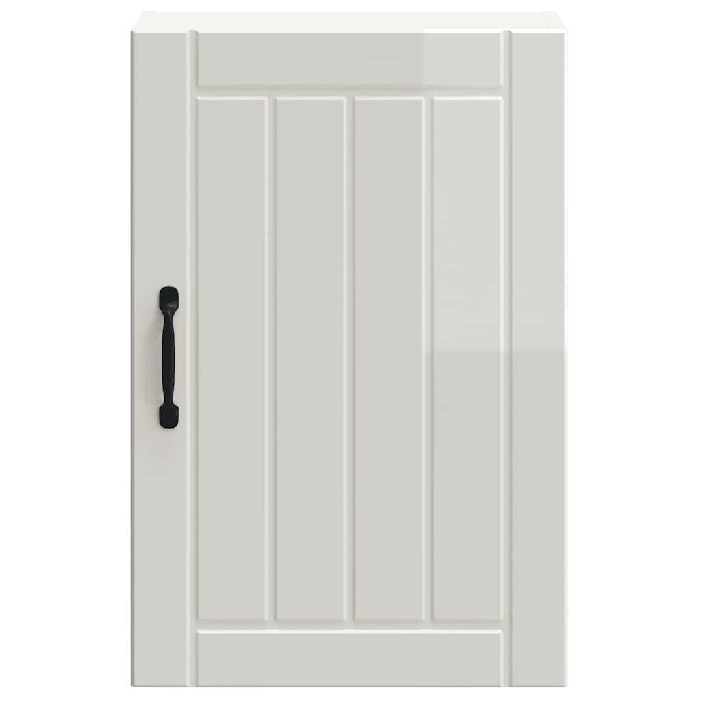 vidaXL Kitchen Wall Cabinet Lucca High Gloss White Engineered Wood