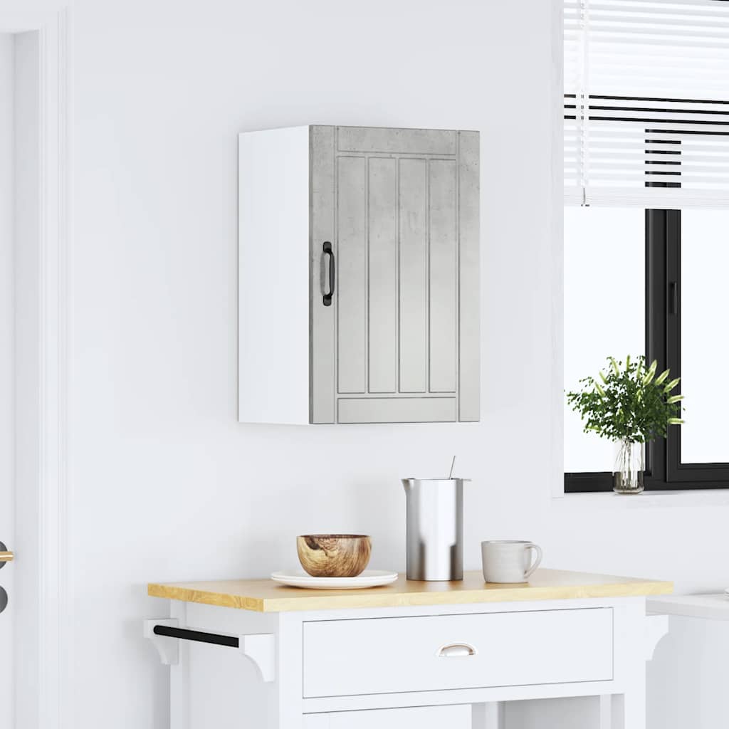 vidaXL Kitchen Wall Cabinet "Lucca" Concrete Grey Engineered Wood