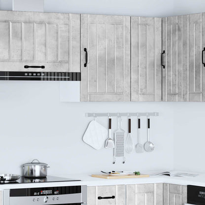 vidaXL Kitchen Wall Cabinet "Lucca" Concrete Grey Engineered Wood