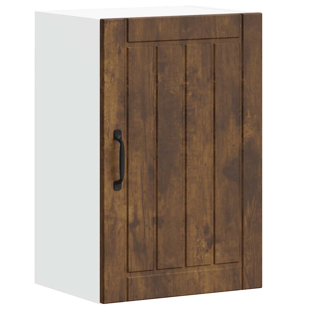 vidaXL Kitchen Wall Cabinet "Lucca" Smoked Oak Engineered Wood