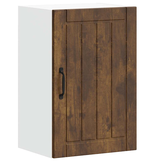 vidaXL Kitchen Wall Cabinet "Lucca" Smoked Oak Engineered Wood