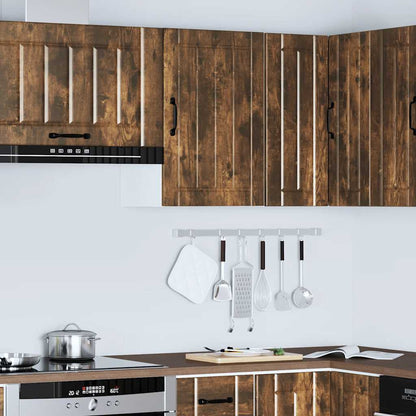 vidaXL Kitchen Wall Cabinet "Lucca" Smoked Oak Engineered Wood