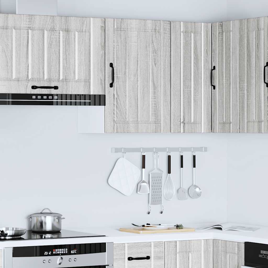 vidaXL Kitchen Wall Cabinet "Lucca" Grey Sonoma Engineered Wood
