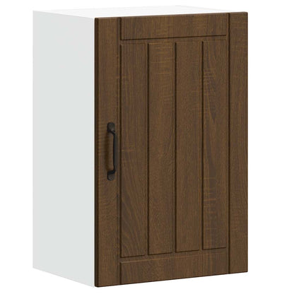 vidaXL Kitchen Wall Cabinet "Lucca" Brown Oak Engineered Wood