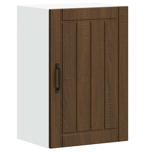 vidaXL Kitchen Wall Cabinet "Lucca" Brown Oak Engineered Wood