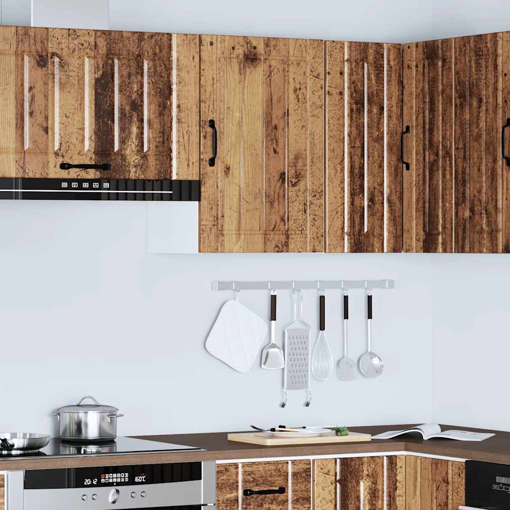 vidaXL Kitchen Wall Cabinet "Lucca" Old Wood Engineered Wood