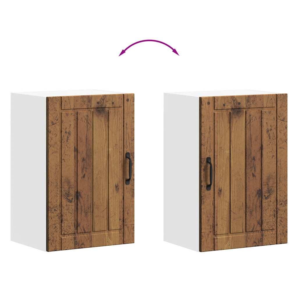 vidaXL Kitchen Wall Cabinet "Lucca" Old Wood Engineered Wood